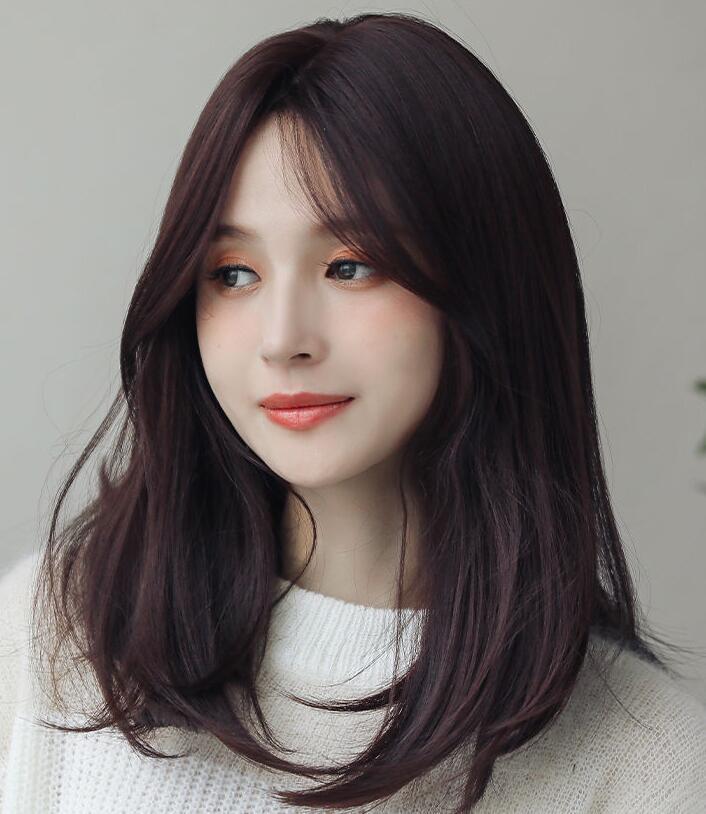 人毛 ウィッグ ロングストレート フルウィッグ サラサラ 自然