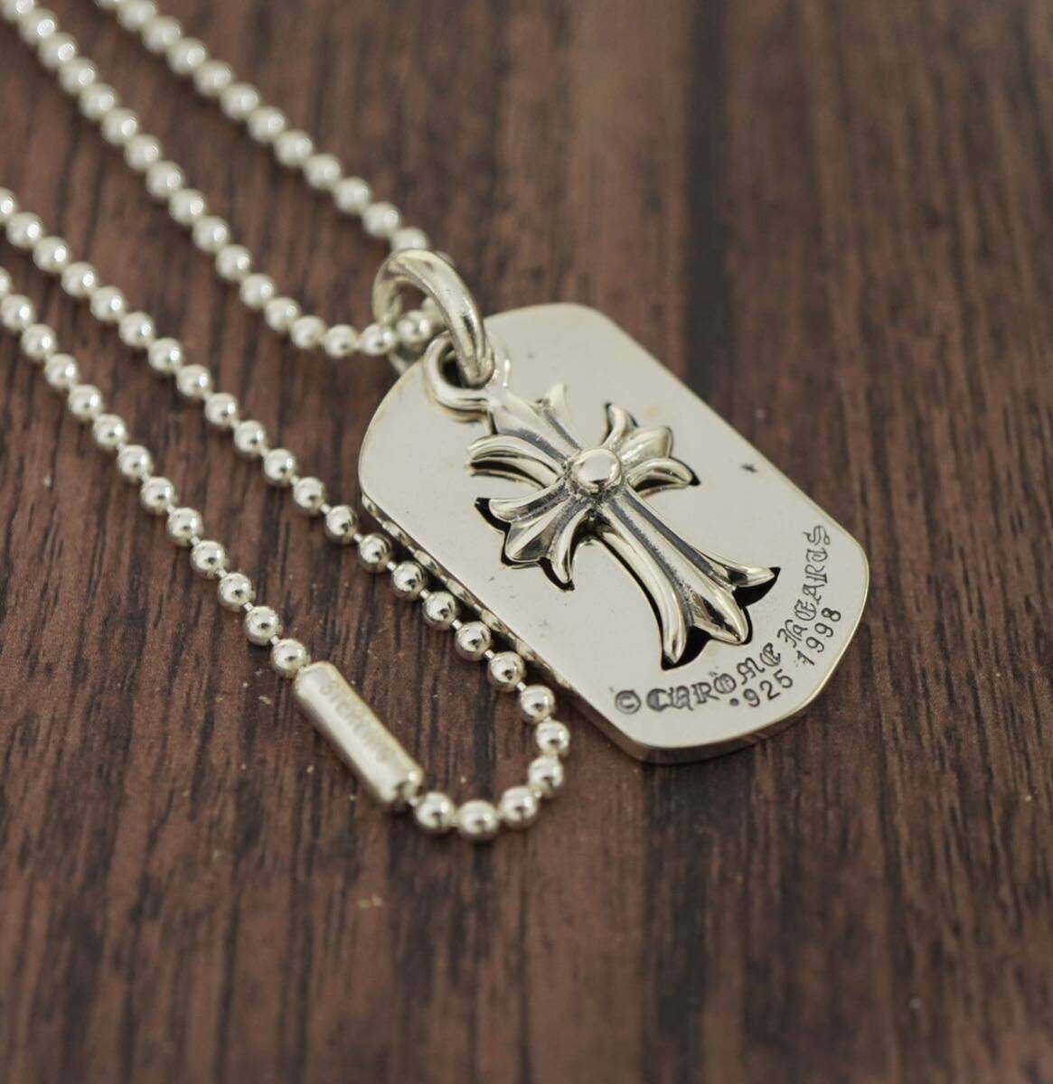 クロムハーツ★DTAGカットアウトクロス/クロスチャーム/新品加工/ボールチェーン/インボイス/1円から！CHROME HEARTS
