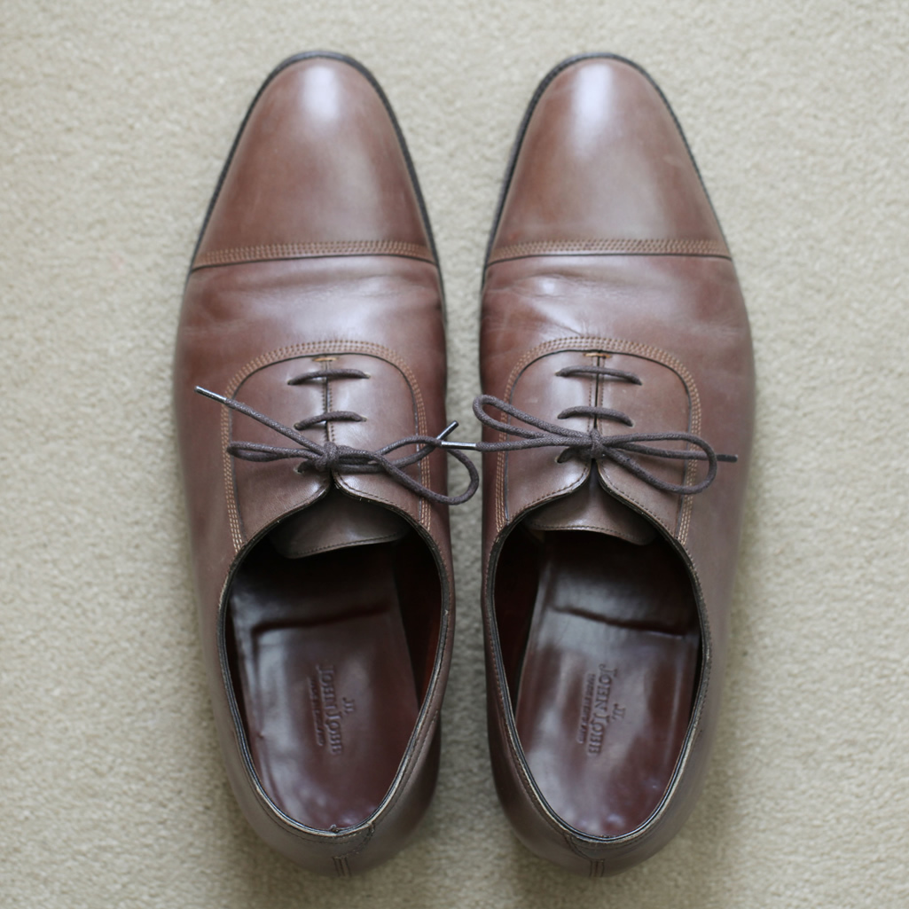 JOHN LOBB 本革 ストレートチップ ブラウン 【USED】