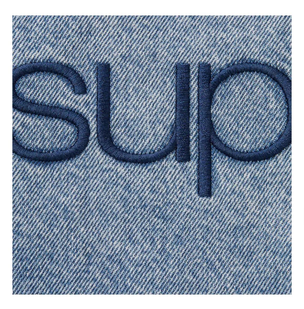 Supreme 24FW Faux Shearling Lined Bomber Jacket Denim L Supreme 24FW Faux Shearling Lined Bomber Jacket Denim L