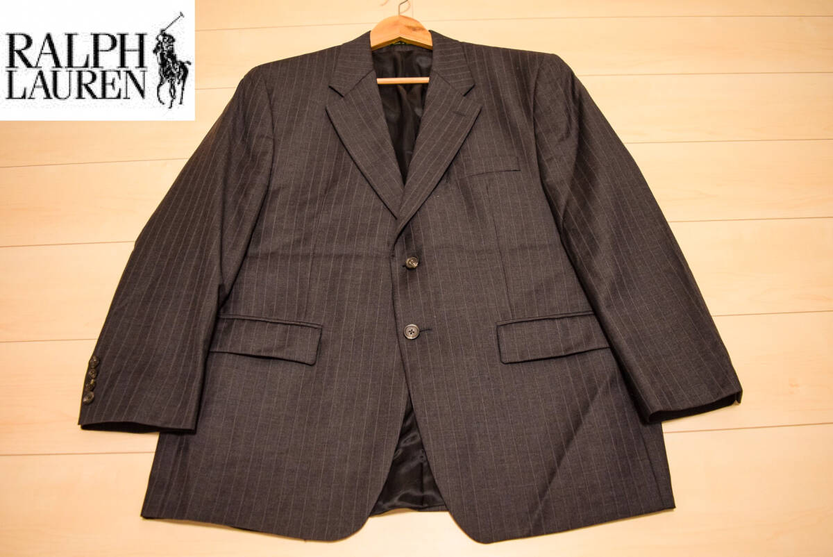  Ralph Lauren 2. шерсть 100% всесезонный выполненный в строгом стиле b кожаный жакет XL (R0091012)