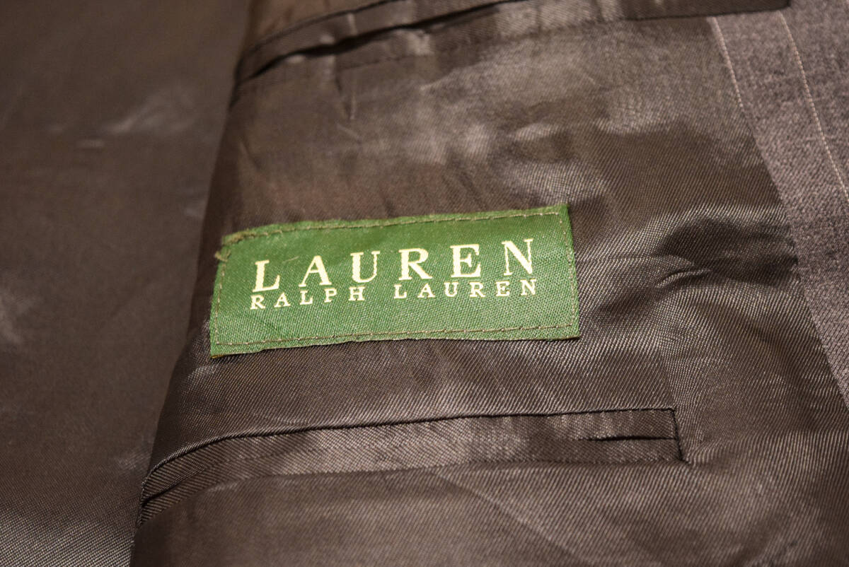 Ralph Lauren 2. шерсть 100% всесезонный выполненный в строгом стиле b кожаный жакет XL (R0091012)