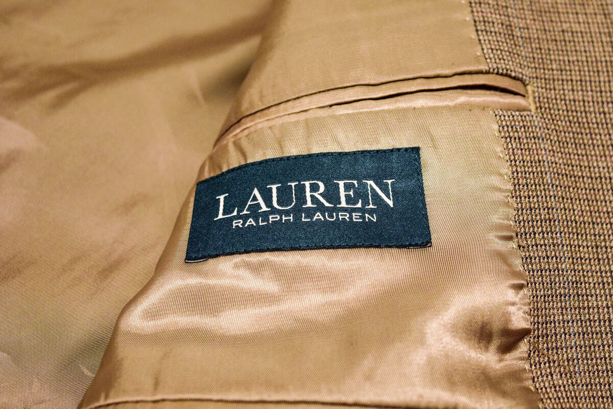 ラルフローレン 2釦 高級 シルク ウール テーラード ブレザー ジャケット L 秋 (R0091211)_画像3