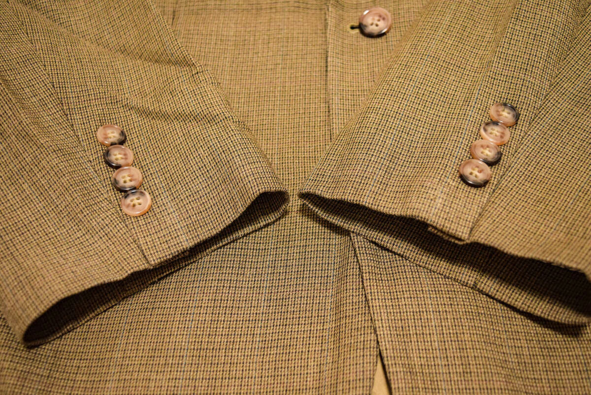 ラルフローレン 2釦 高級 シルク ウール テーラード ブレザー ジャケット L 秋 (R0091211)_画像5