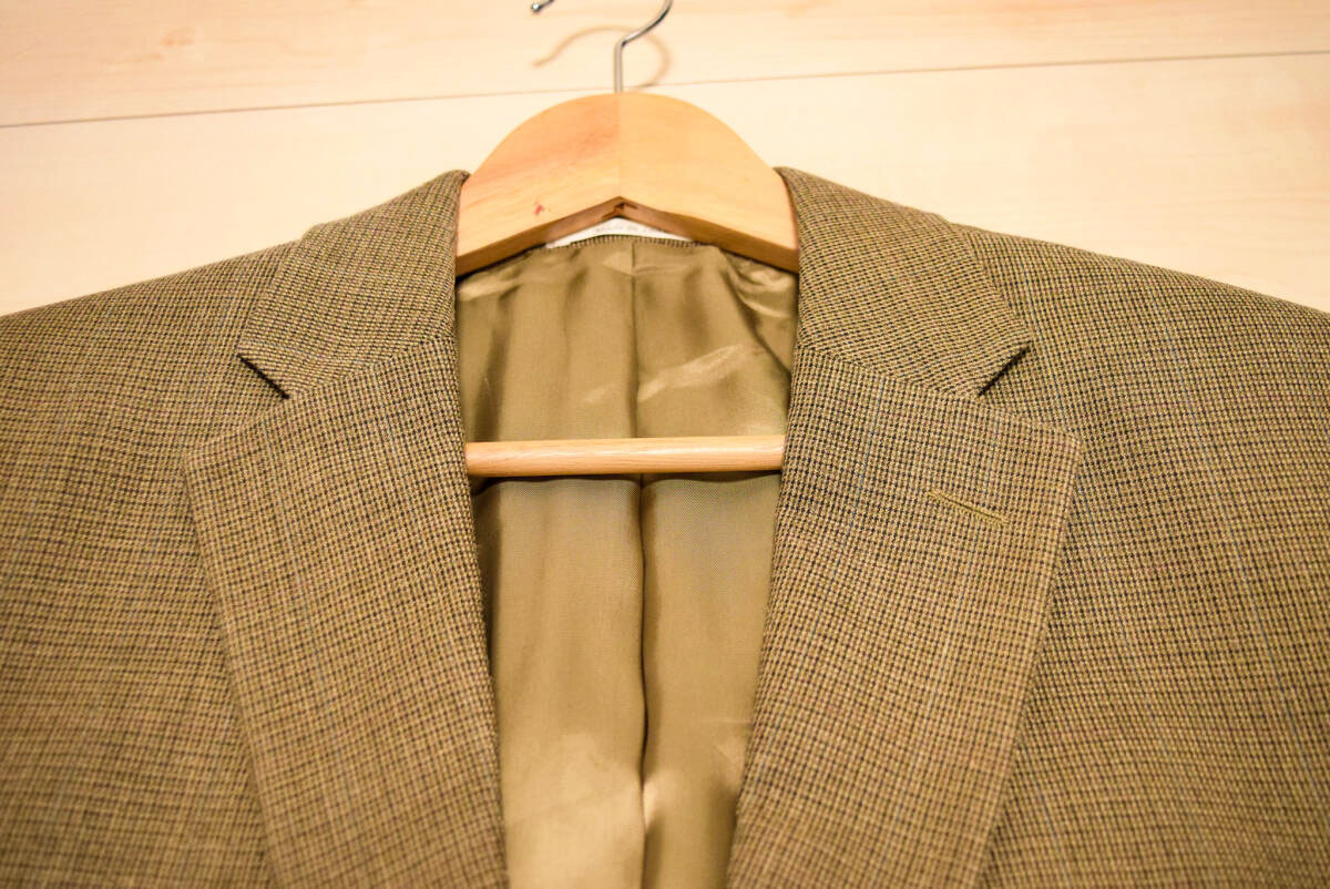 ラルフローレン 2釦 高級 シルク ウール テーラード ブレザー ジャケット L 秋 (R0091211)_画像6
