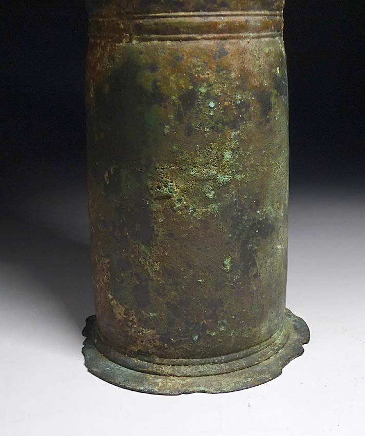 緑屋s 仏教美術 古銅 経筒 木箱 青銅器 鎌倉時代 時代物 i9/8 緑屋s 仏教美術 古銅 経筒 木箱 青銅器 鎌倉時代 時代物 i9/8