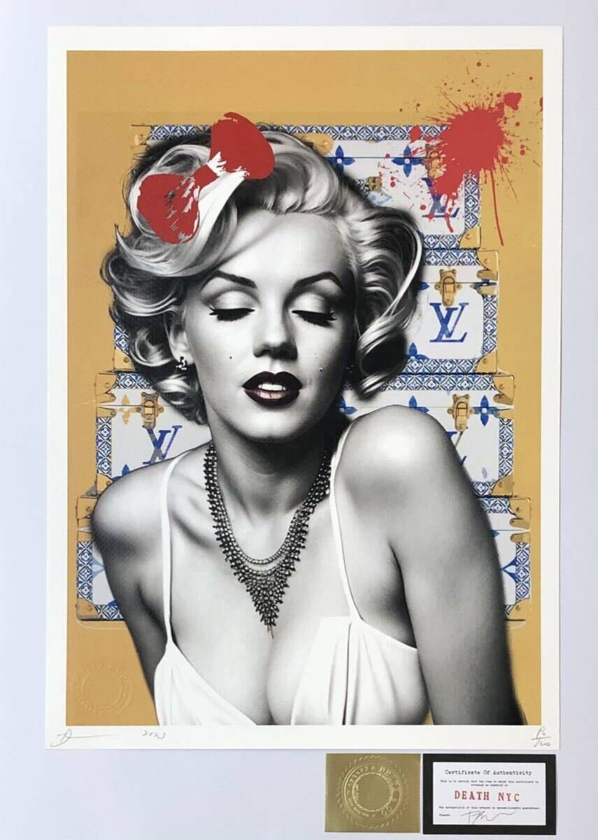 DEATH NYC アートポスター 世界限定100枚 マリリンモンロー DEATH NYC アートポスター 世界限定100枚 マリリンモンロー