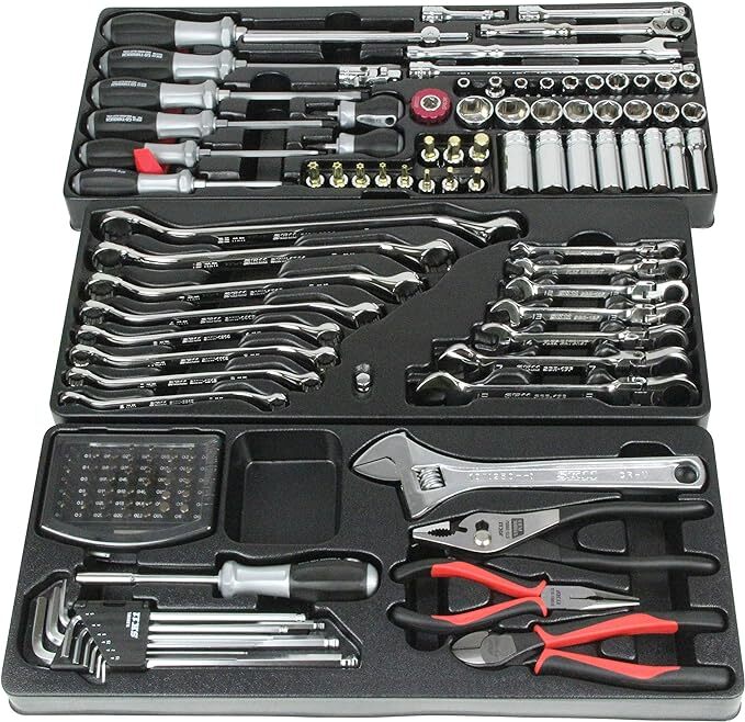 整備工具セット 133点組 レッド 各種メンテナンス対応 ソケット 整備工具セット 133点組 レッド 各種メンテナンス対応 ソケット