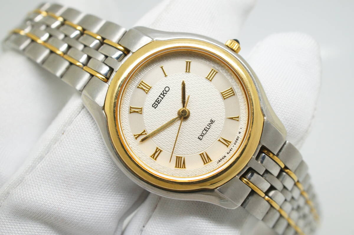 Z108○作動良好 SEIKO セイコー EXCELINE エクセリーヌ 1996年製