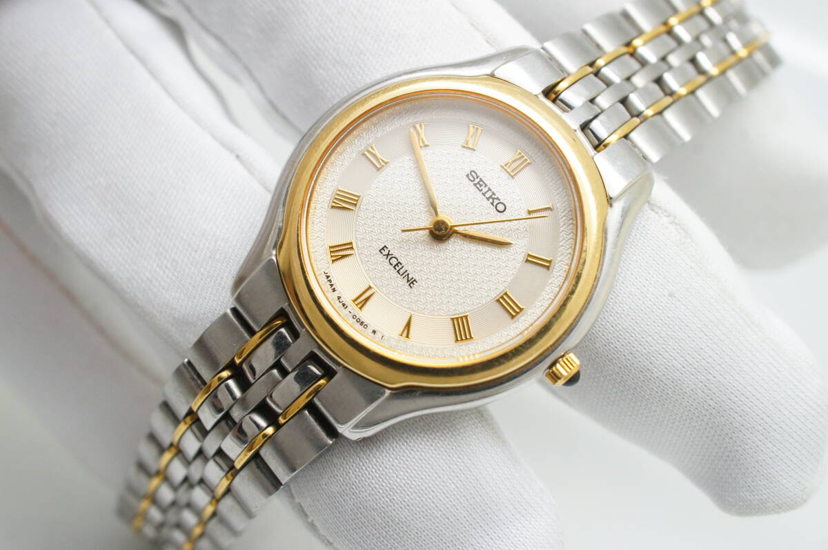 Z108○作動良好 SEIKO セイコー EXCELINE エクセリーヌ 1996年製