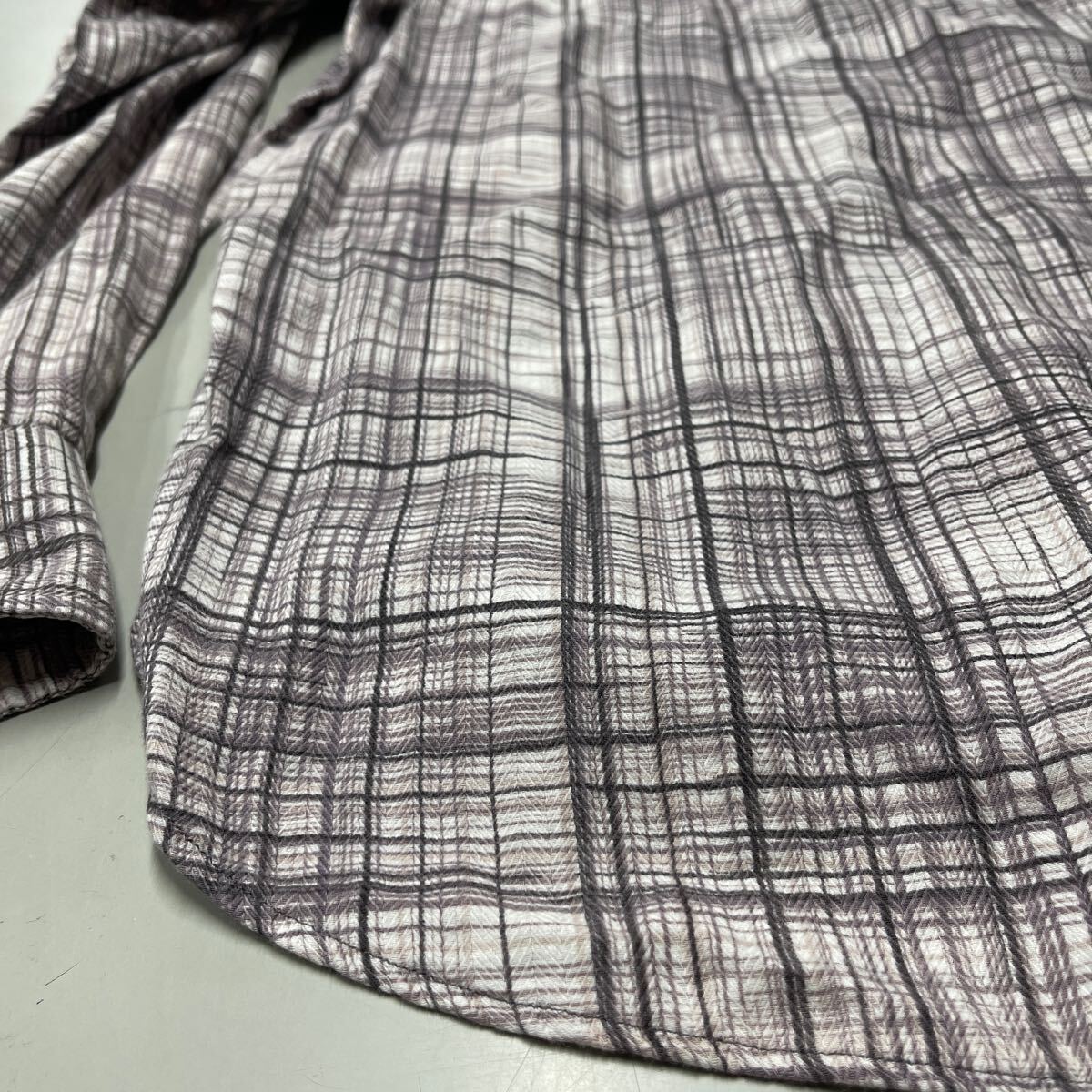 allegri アレグリ チェックシャツ 長袖シャツ サイズM メンズ　三陽商会 サイズ46 _画像10