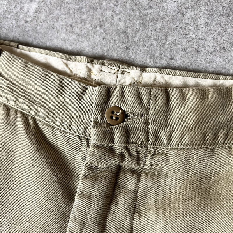 60s US ARMY 米軍実物 ノータック コットン チノ パンツ / 60 60s US ARMY 米軍実物 ノータック コットン チノ パンツ / 60