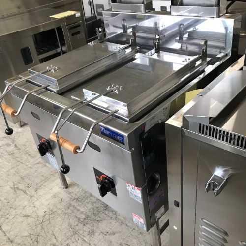 ガス餃子焼器 マルゼン MGZS-087WB 都市ガス 業務用 中古/送料別途見積