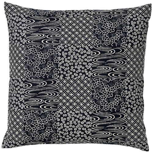 座布団 七宝(紺)45*45カバー/業務用/新品/小物送料対象商品