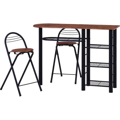 カウンターテーブルチェアセット3点BR 95247 /業務用/新品/送料別