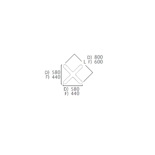 プロシード(丸二金属) テーブル脚 TABLE LEG 十字ベース FT715 プロシード(丸二金属) テーブル脚 TABLE LEG 十字ベース FT715