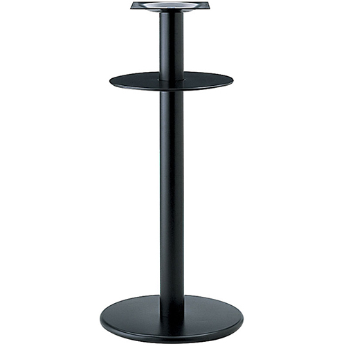 プロシード（丸二金属） テーブル脚 TABLE LEG ハイテーブル用 AT253-B ベース450φ ポール76φ 受座角240 棚板390φ 業務用 送料無料