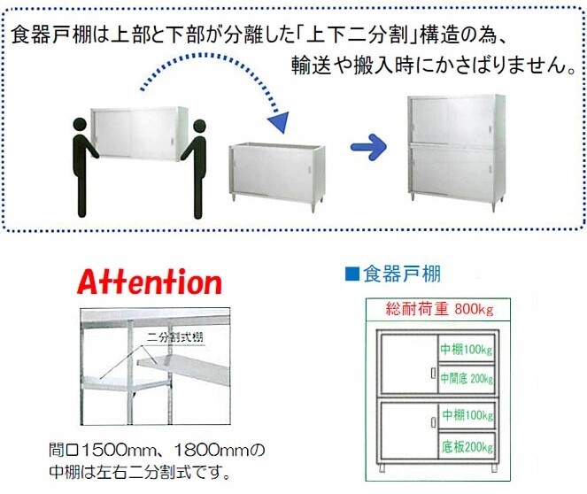 価格変更 シンコー 食器棚 幅750×奥行450×高さ1800 (C-7545)(送料
