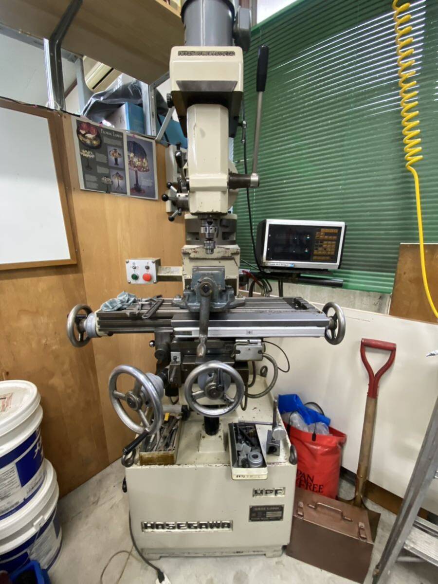Yahoo!オークション - 長谷川 小型 フライス盤 HPF-B フライス Yahoo!オークション - 長谷川 小型 フライス盤 HPF-B フライス