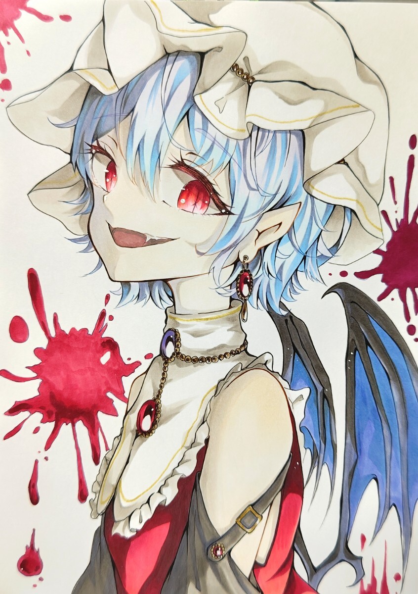 東方Project レミリア 手描きイラスト 原画(手描きイラスト 東方Project レミリア 手描きイラスト 原画(手描きイラスト