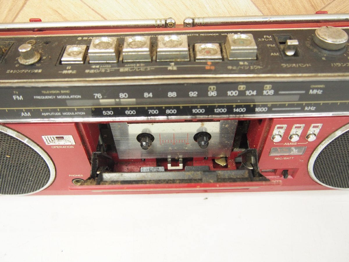 *[2H0905-11] SANYO Sanyo radio-cassette MR-U4MK II Junk 