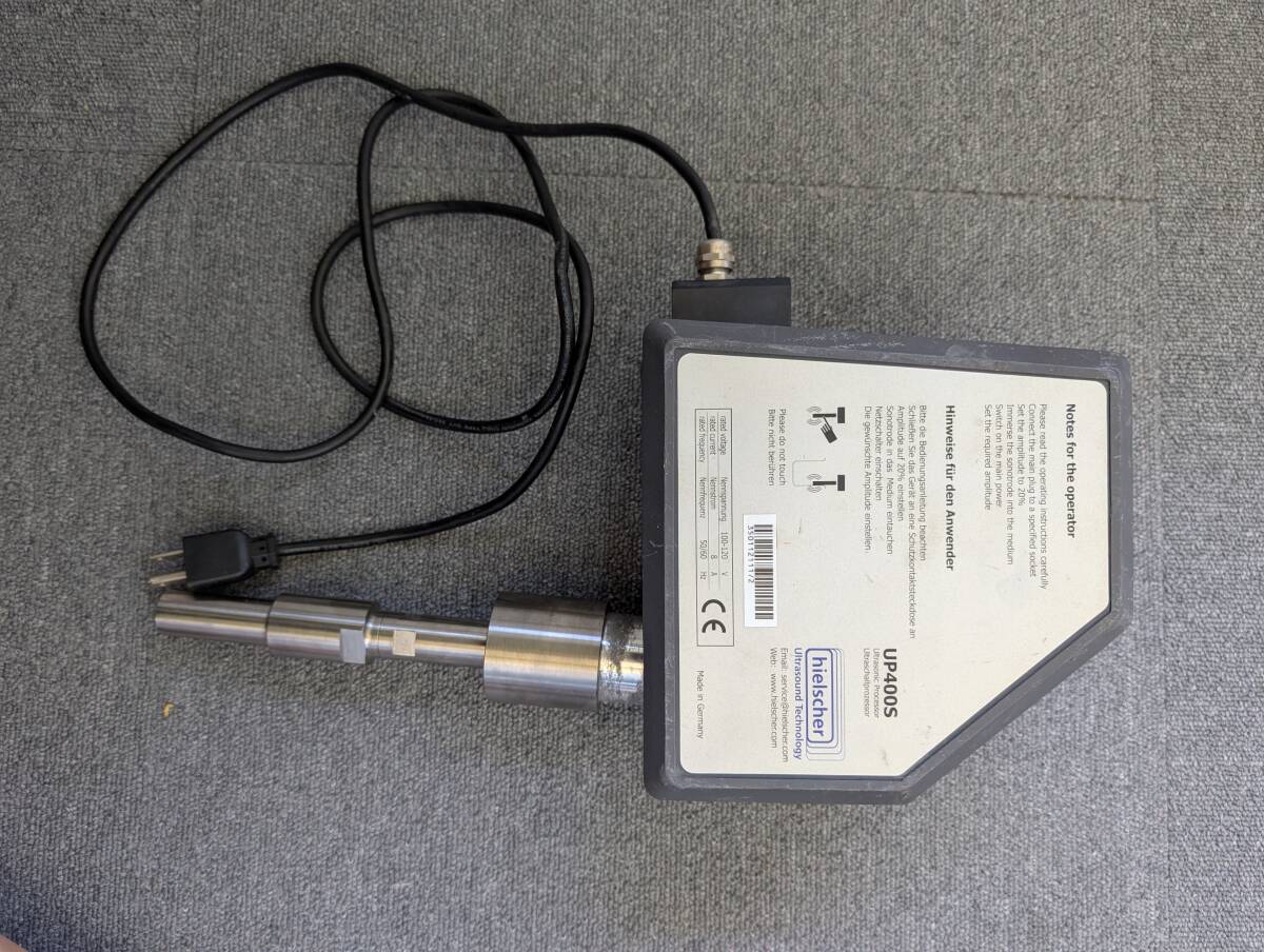 hielscher ヒールシャー 超音波ホモジナイザー UP400S 動作未確認