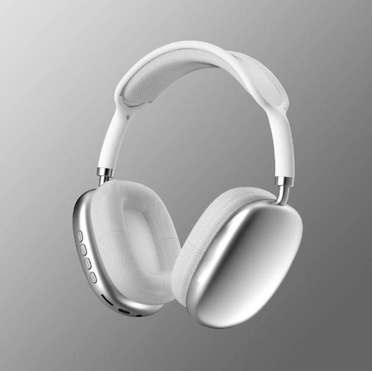ワイヤレスヘッドホン シルバー ヘッドフォン Bluetooth ワイヤレスヘッドホン シルバー ヘッドフォン Bluetooth