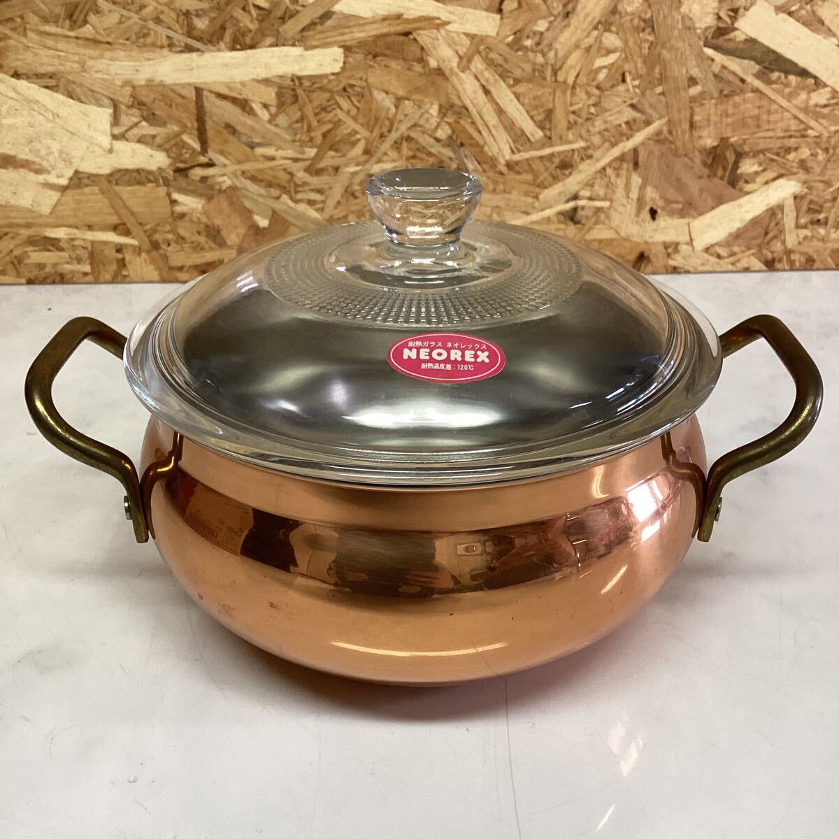 昭和レトロ 両手鍋 ネオレックス 銅鍋 solid copper (B31 昭和レトロ 両手鍋 ネオレックス 銅鍋 solid copper (B31
