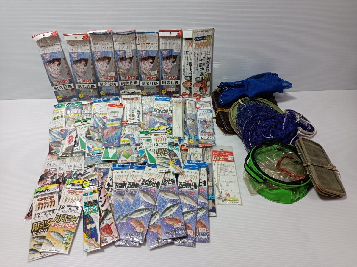 nn0202 110 ★未使用品多数★ 釣具 仕掛け 網かご まとめ売りセット 中古 現状品 釣り フィッシング 釣り針 サビキ