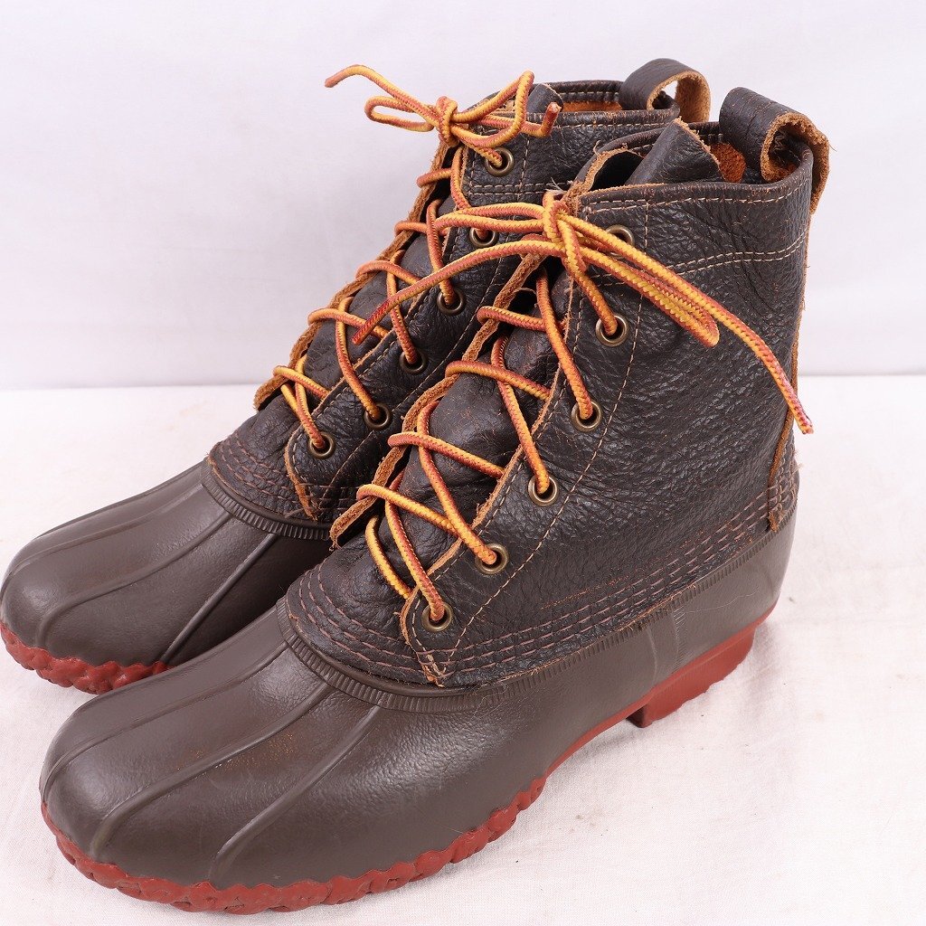 お歳暮 人気 USA製 LLビーン アメリカ製 6ホール ウィメンズ 位 M/25.0cm~25.5cm 9 ビーンブーツ L.L.Bean bb1001 中古 ガムシュー メンズ レディース 女性用