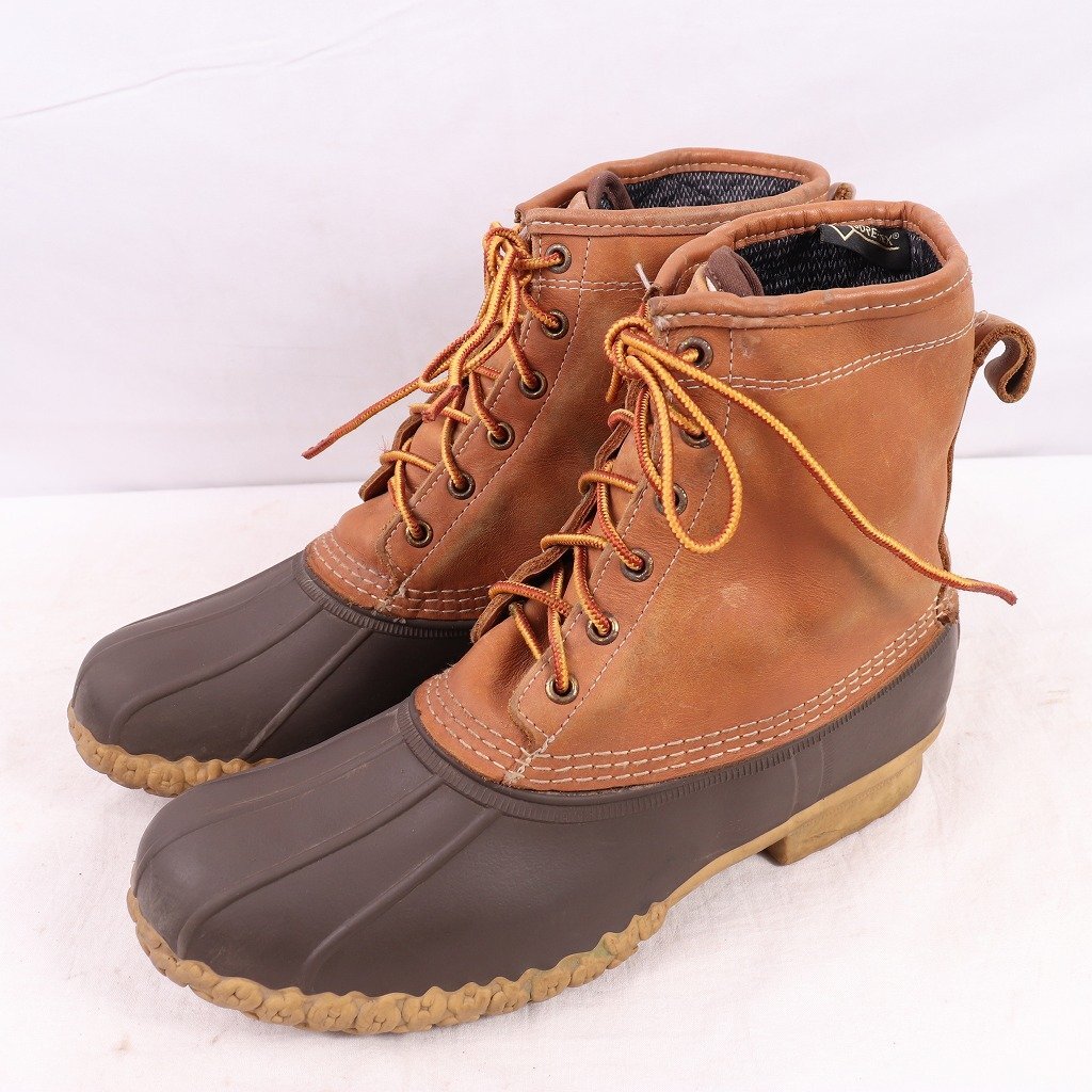 【25%OFF】 ビーンブーツ 28.0cm~28.5cm 位 ゴアテックス 3M USA製 6ホール アメリカ製 LLビーン L.L.Bean ガムシュー ハンティング 中古 古着 bb1000 男性用