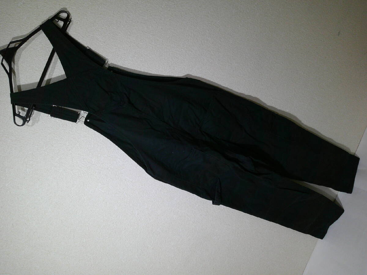 ssy9512 H&M エイチアンドエム ■ オーバーオール ■ サロペットパンツ オールインワン ブラック 無地 RELAX FIT M コットン