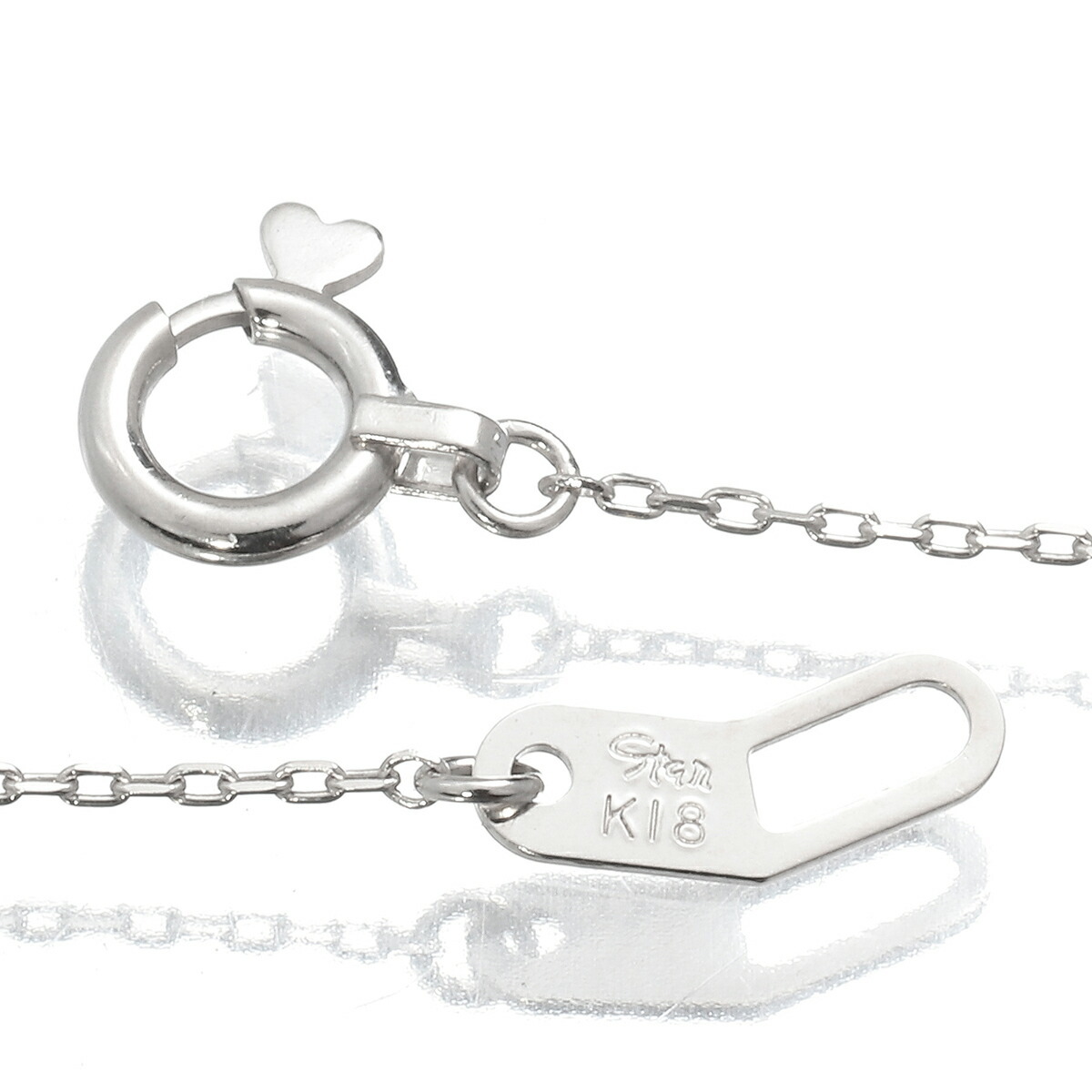 スタージュエリー ハートモチーフネックレス アクアマリン K18 STAR JEWELRY 中古 プレラブド 返品OK