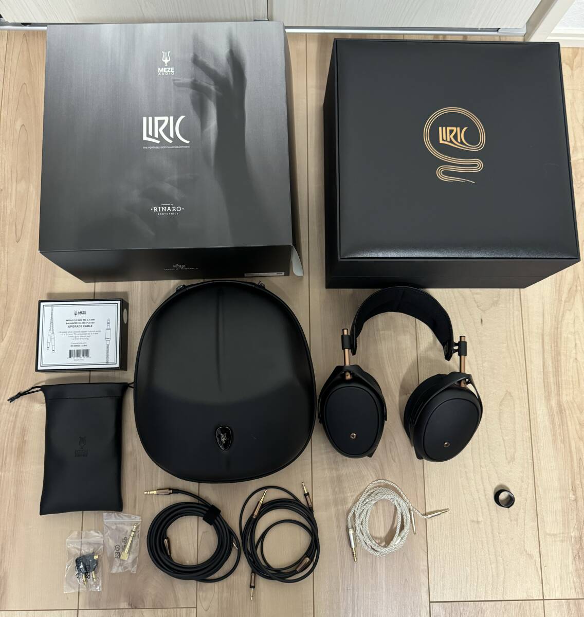 Meze Audio LIRIC 中古　おまけ　公式4.4mm銀線バランスリケーブル　イヤーカバー