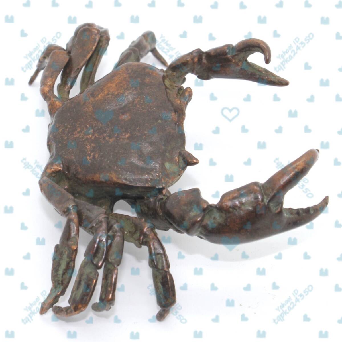 115g 美古銅 カニ かに 蟹 茶道具 置物 置き物 蓋置 稽古 床の間 115g 美古銅 カニ かに 蟹 茶道具 置物 置き物 蓋置 稽古 床の間