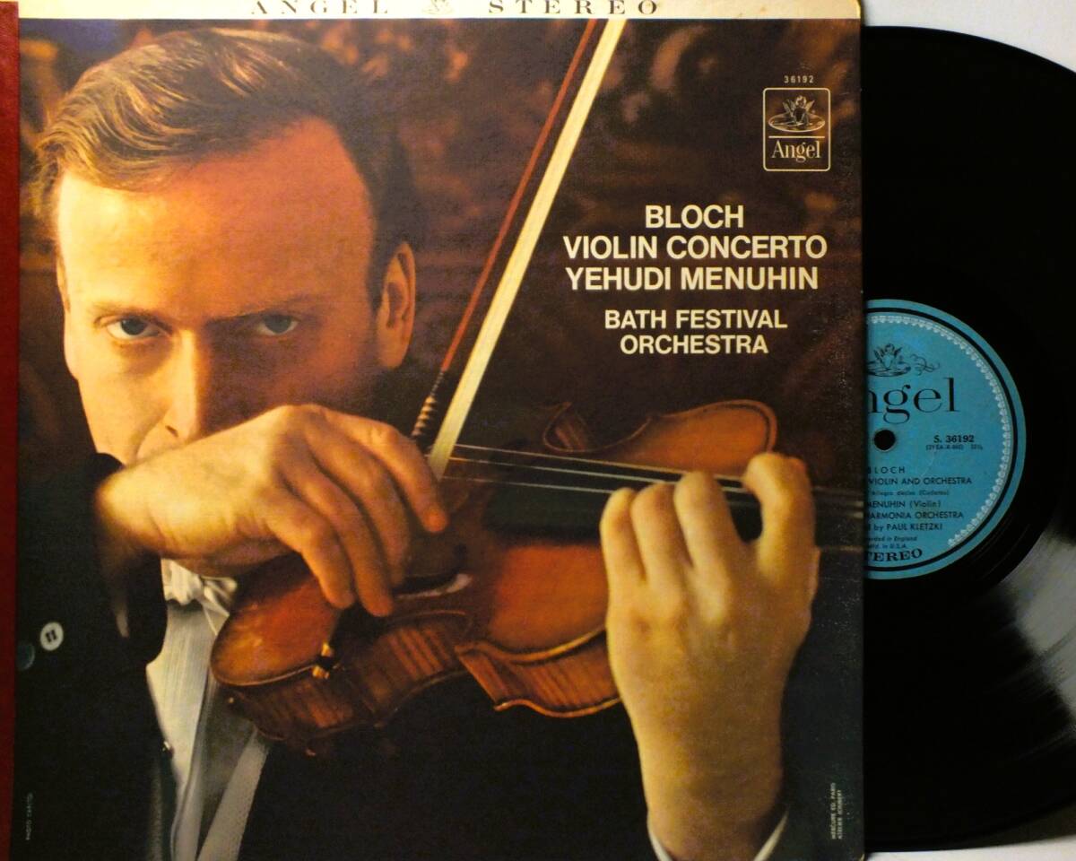 LP 36192 【ヴァイオリン】ユーディ・メニューイン　パウル・クレツキ　ブロッホ　ヴァイオリン協奏曲 【8商品以上同梱で送料無料】