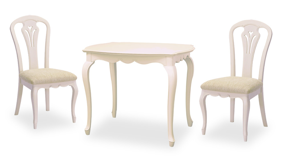TOKAI KAGU/東海家具工業 FleurWH フルールWH ダイニング3点セット(DT85・チェアB2) メーカー直送商品 設置込