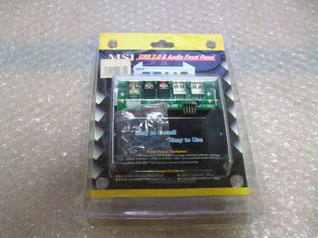 MSI USB2.0 & Audio Front Panel ジャンク