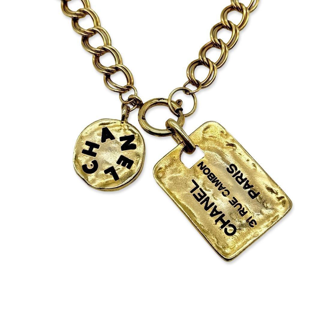 CHANEL シャネル カンボンプレート ヴィンテージ ロング CHANEL シャネル カンボンプレート ヴィンテージ ロング