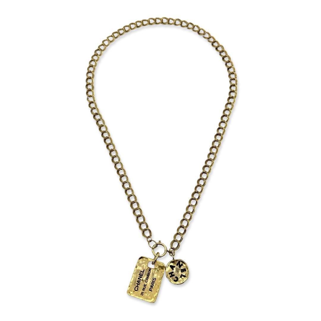 CHANEL シャネル カンボンプレート ヴィンテージ ロング CHANEL シャネル カンボンプレート ヴィンテージ ロング