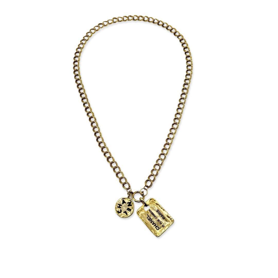 CHANEL シャネル カンボンプレート ヴィンテージ ロング CHANEL シャネル カンボンプレート ヴィンテージ ロング