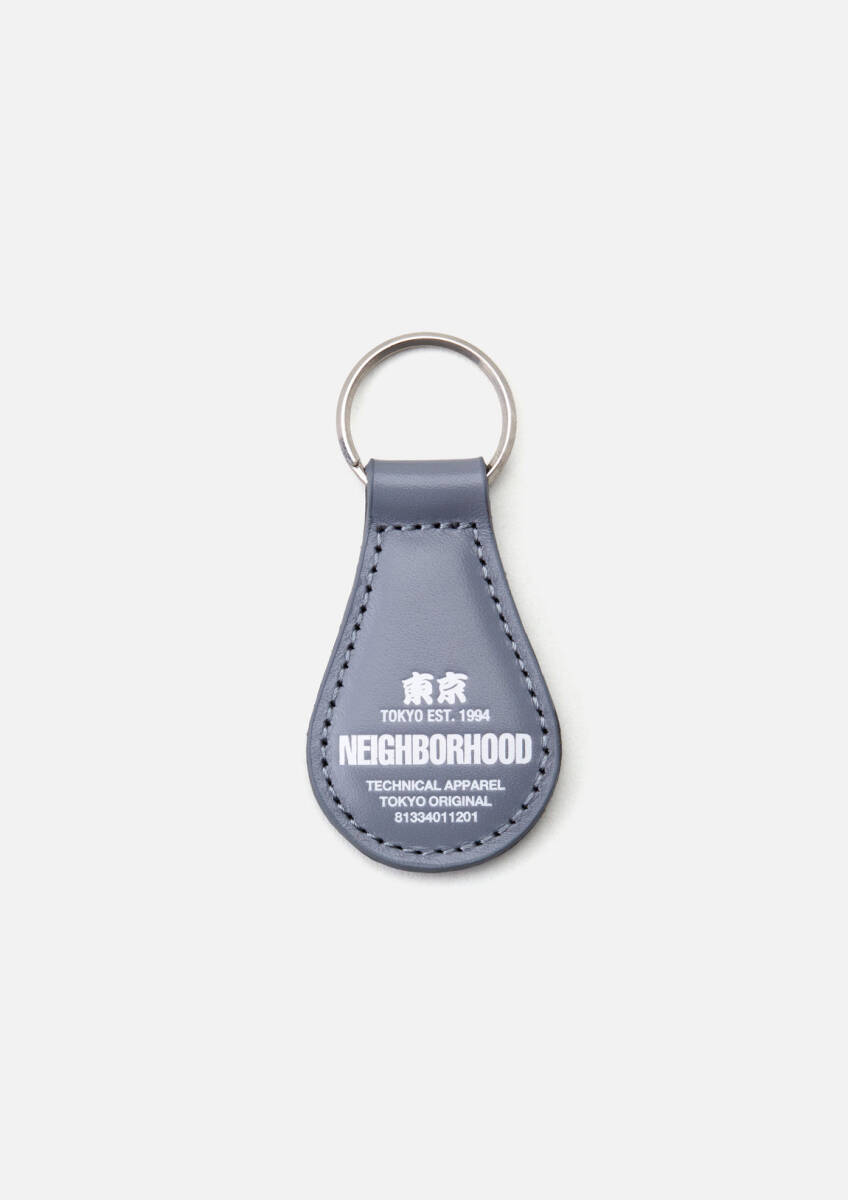 未使用 24SS ネイバーフッド　LEATHER KEYHOLDER キーホルダー　グレー neighborhood