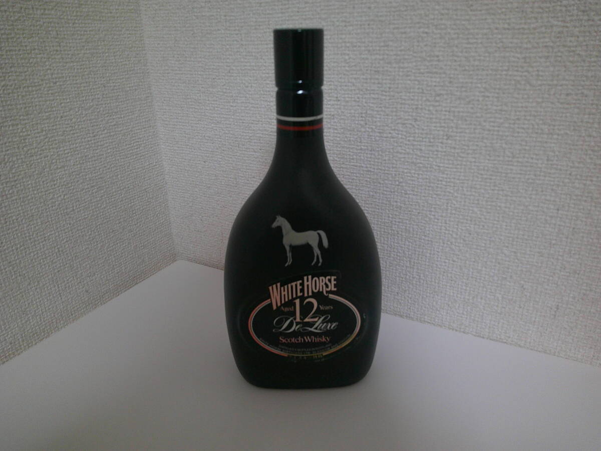 ☆ 未開栓 酒 輸入酒 ホワイトホース 12年 デラックス スコッチ ウイスキー WHITE HORSE 12YEARS 750ml 43% 未開栓 1円スタート ☆