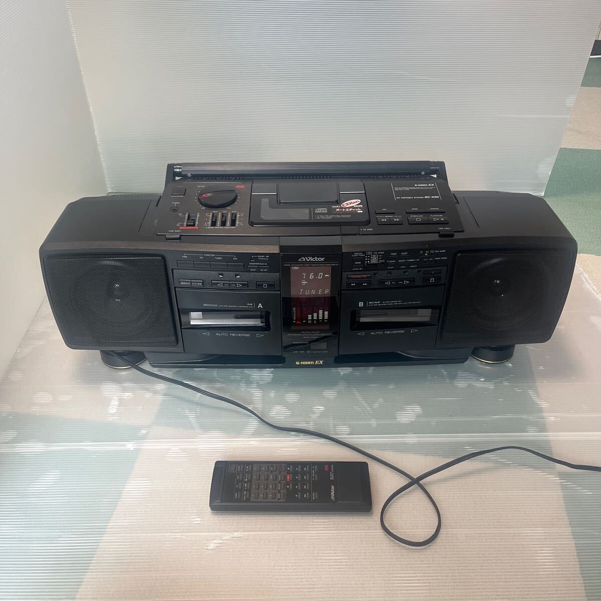 うのにもお得な 中古 動作確認済み ゆうちゃん Victor ラジオ - ラジカセ RC-X90 ラジオ・コンポ