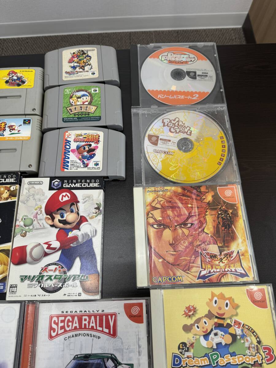 #2968A　★まとめ出品★　NINTENDO64　スーパーファミコン　ニンテンドーゲームキューブ　ドリームキャスト　ゲームソフト　計：23点