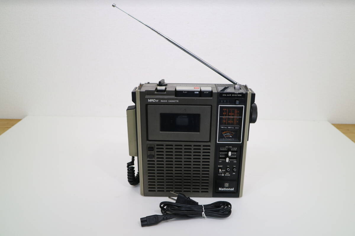 National ナショナル　 RQ-540　MAC GT FM/AM　動作品　ラジオカセットレコーダー
