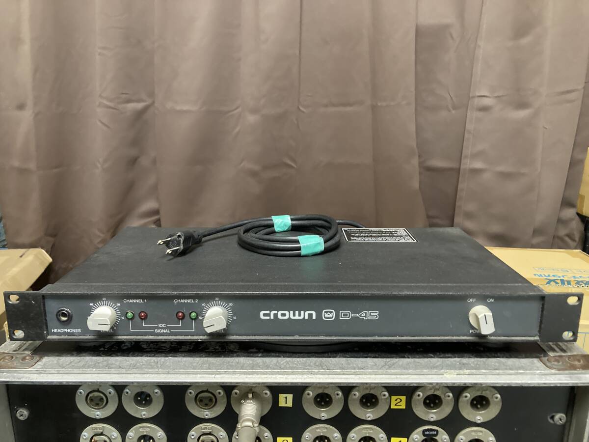 Crown クラウン パワーアンプ D-45|パワーアンプ Crown クラウン パワーアンプ D-45|パワーアンプ