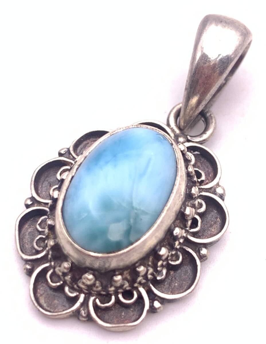 天然石ラリマーsilver925トップ/HANDMADE-25|Yahoo!フリマ(旧 天然石ラリマーsilver925トップ/HANDMADE-25|Yahoo!フリマ(旧