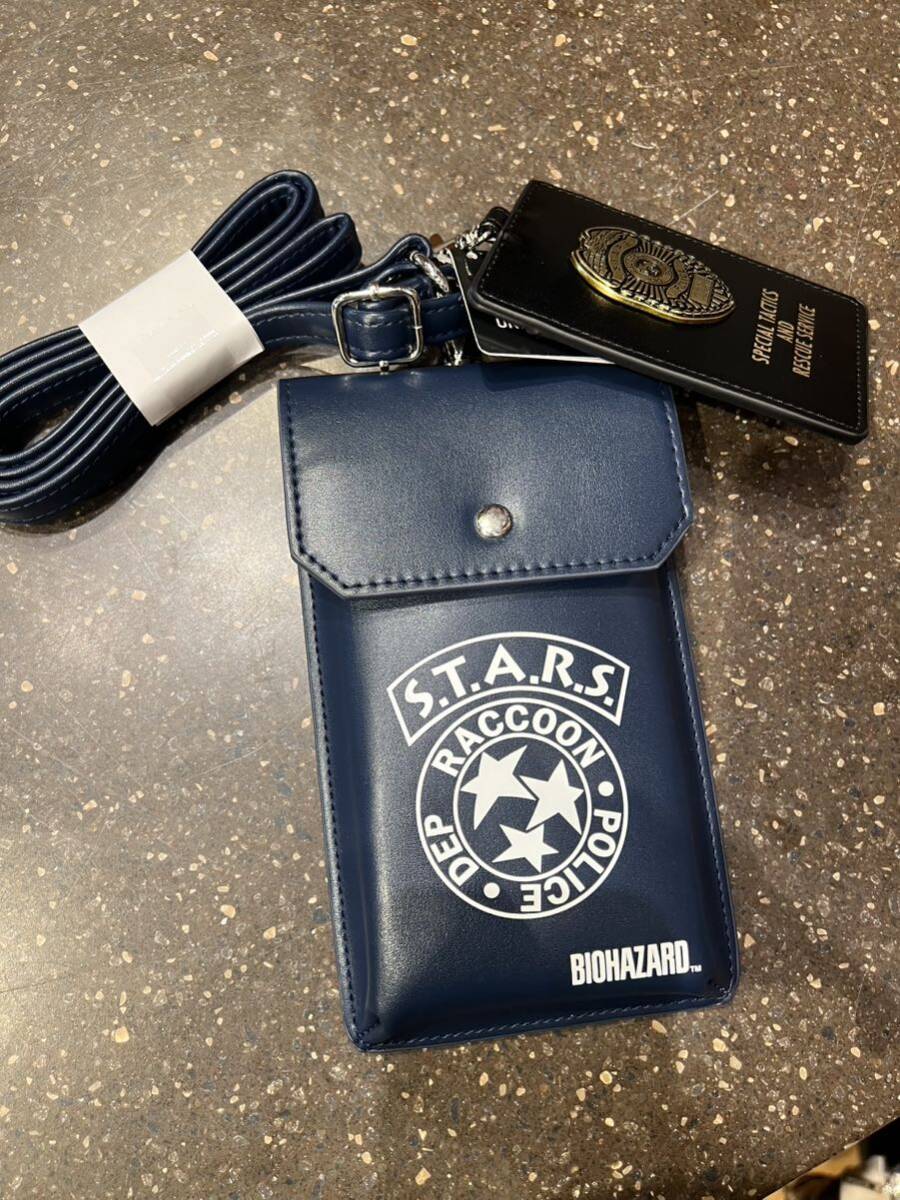 バイオハザードコラボ USJ スマホファンポーチ&チケットホルダー 未開封品 USJ 限定 バイオハザード スマートフォンポーチ&チケット