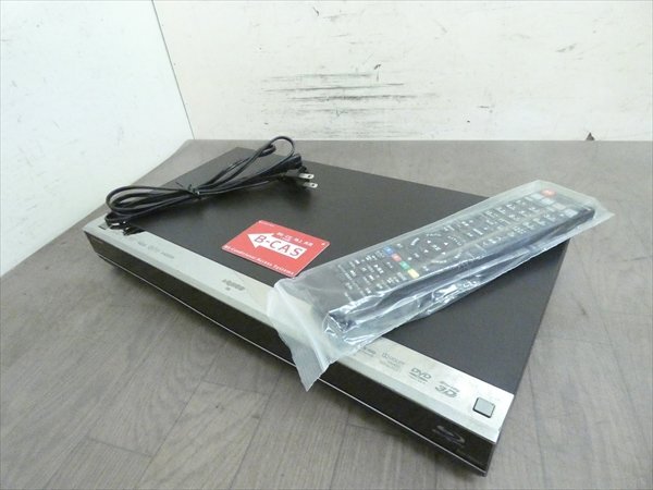 500GB☆14年☆シャープ/SHARP/AQUOS☆HDD/BDレコーダー☆BD-W560☆リモコン付☆2番組同時録画☆3D対応機 管SA5648